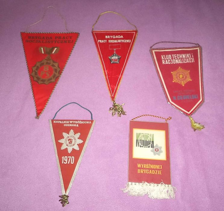 Proporczyk Sztandar Pracy , BPS , Krzyż Grunwaldzki -  PRL
