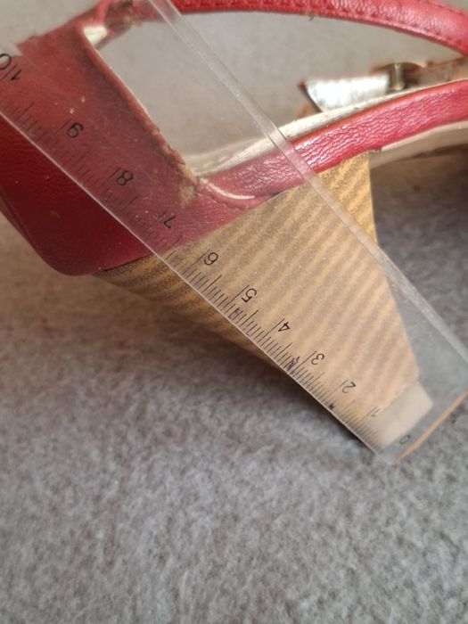 Buty na obcasie sandały Baobao.d rozmiar 39 czerwone