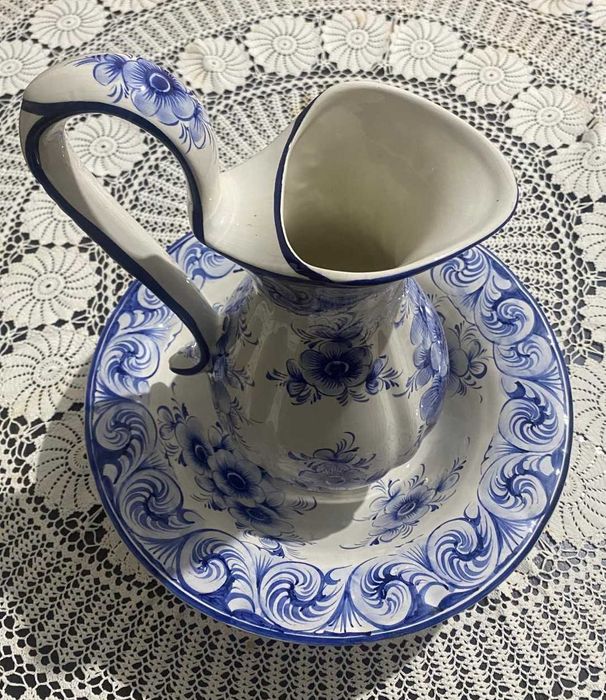 Jarra grande com prato - VALART 165 - peça de coleção