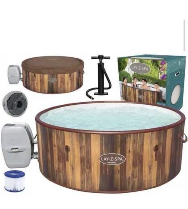 Bestway Lay-z-spa Helsinki nadmuchiwane Jacuzzi praktycznie nowe uzywane miesiac