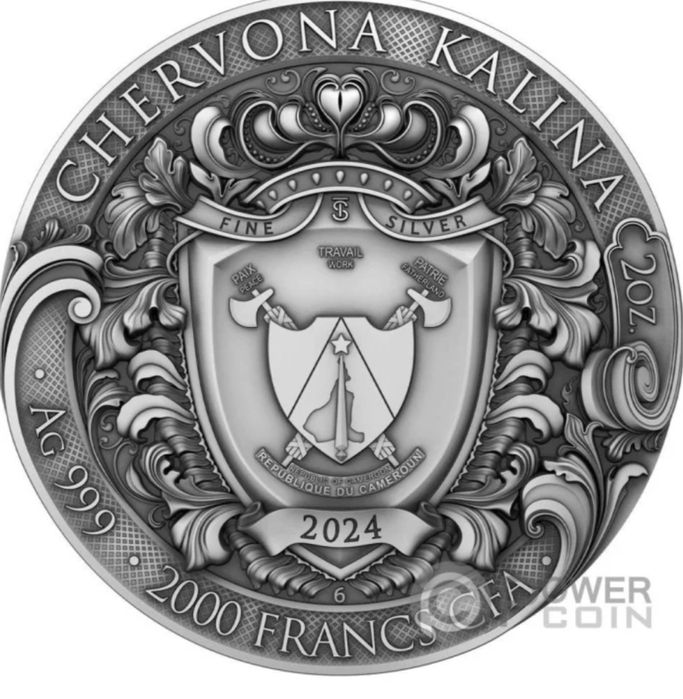 Колекційна срібна монета «Червона калина»  , Камерун , 2024 рік