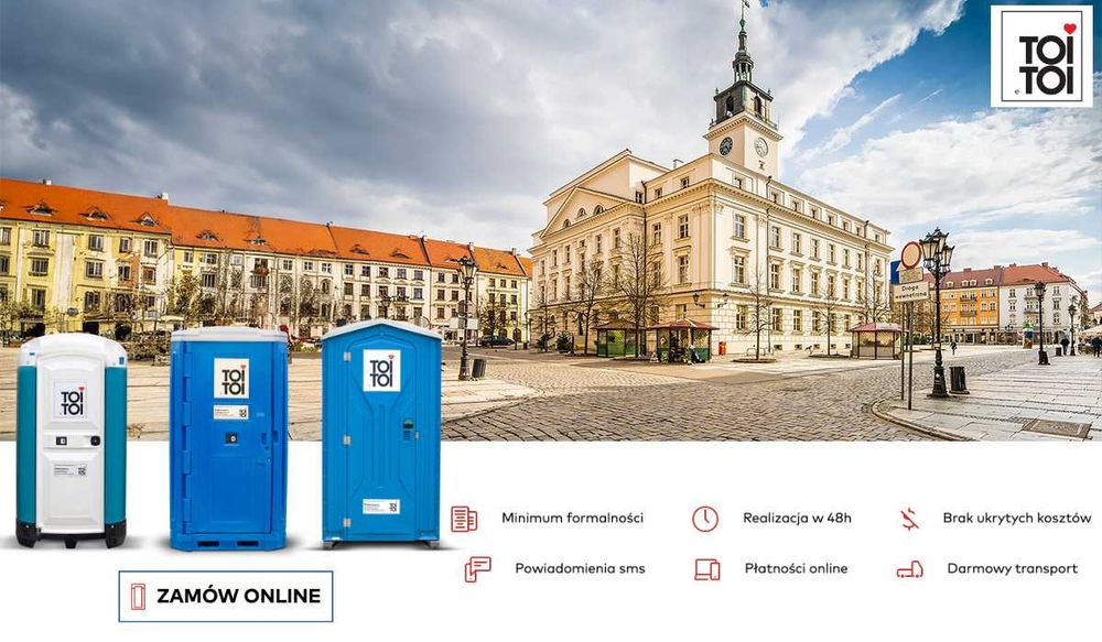 Toaleta przenośna TOI TOI wynajem toalety serwis toalet wc na budowę