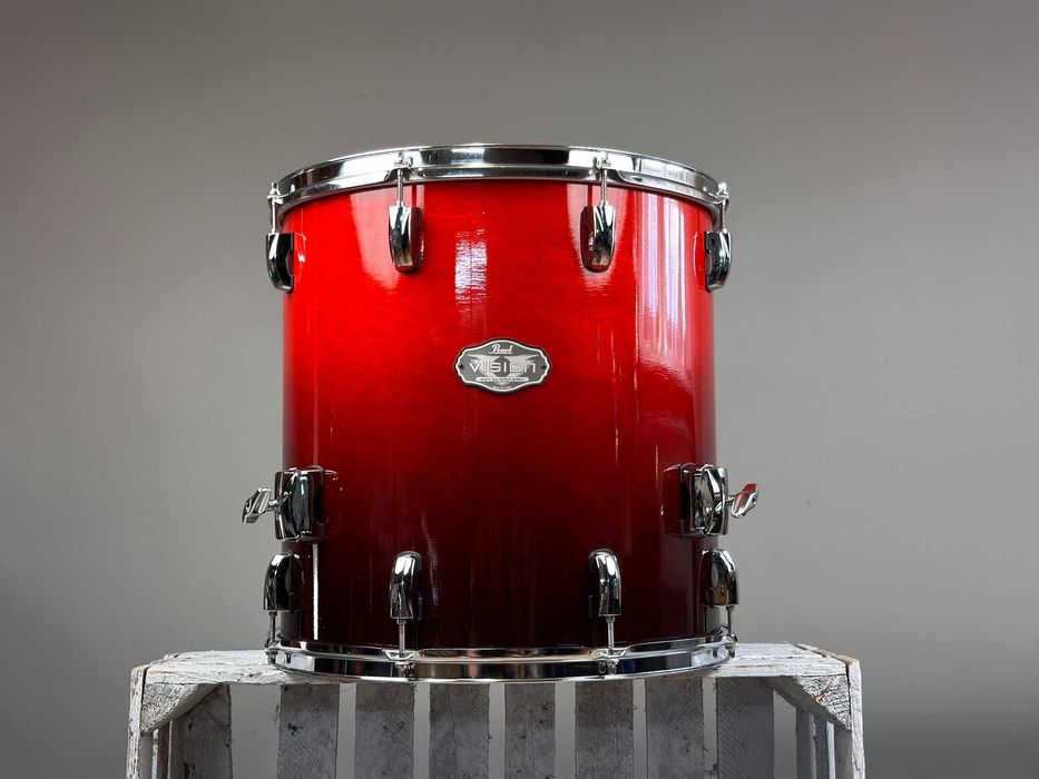 Pearl Vision Birch VBX 16" x 16" Floor Tom | Ruby Fade
