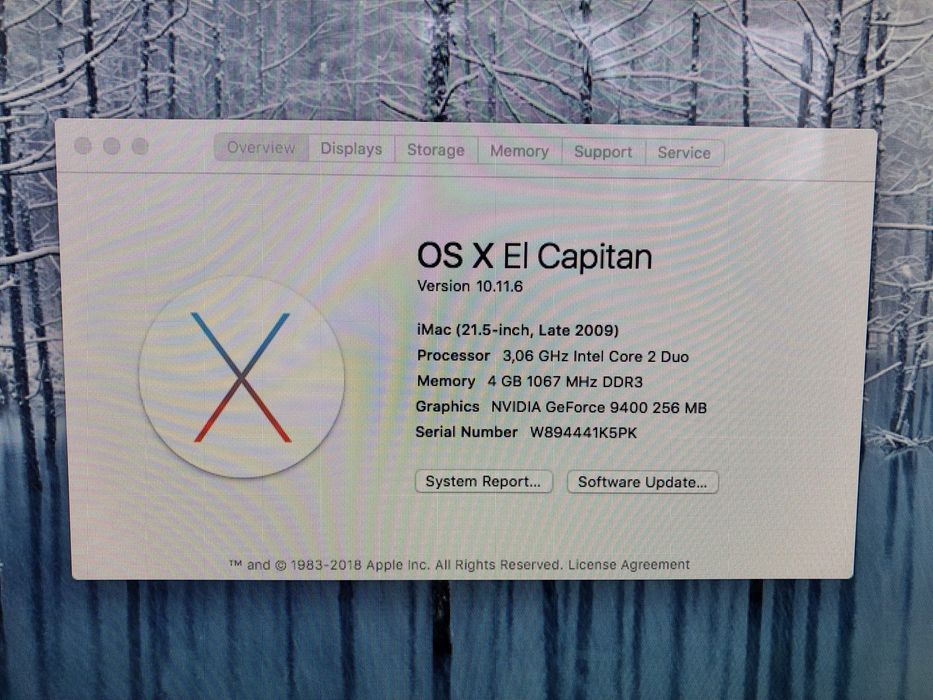 iMac 21,5’ Late 2009