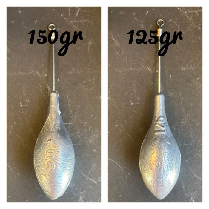 Chumbadas 120gr;130gr;130gr e 155gr com haste