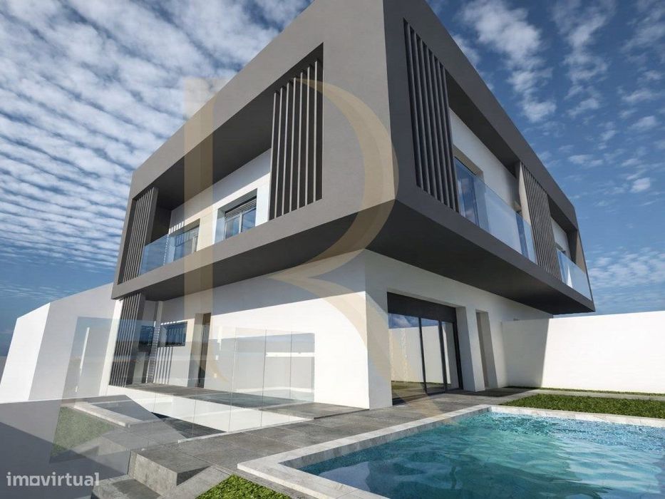 Moradia Geminada T3+1 nova com piscina e garagem no Pinhal do General