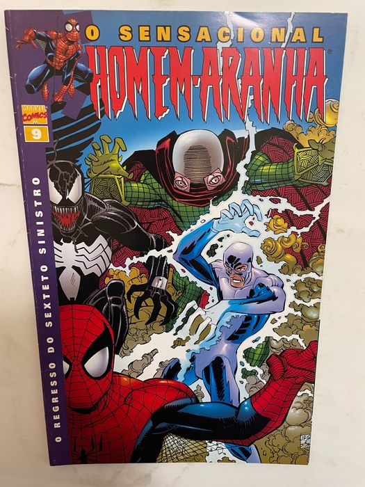 Livros BD Homem Aranha Marvel 2, 4, 5, 6, 7, 8, 9, 10