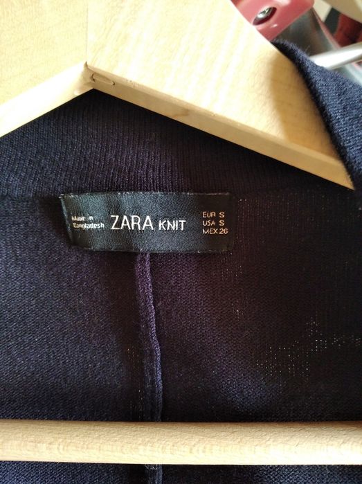 Sweter narzutka kardigan Zara S/M