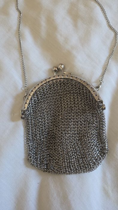 Bolsa prateada moedas, estilo medieval