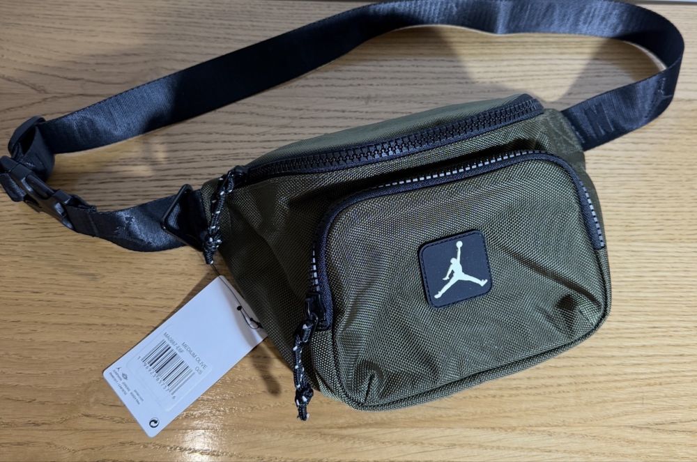 Сумка на пояс бананка  хакі Jordan Оригінал