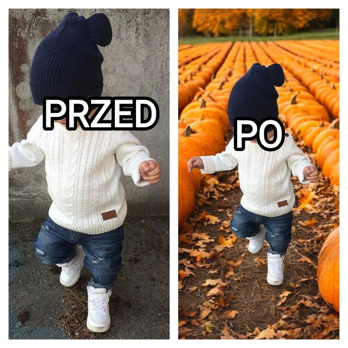 Wirtualne Zdjęcia Jesienne Dyniowe Pole