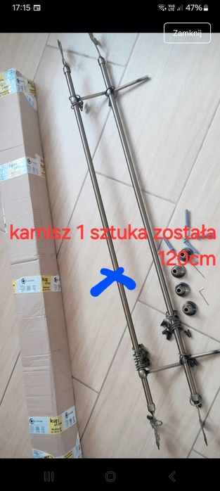 Karnisz 120cm. 1 sztuka