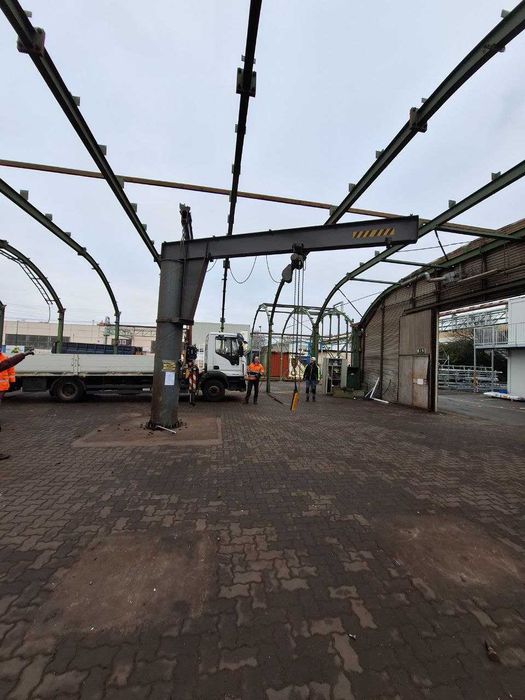 Żuraw Obrotowy dźwig słupowy Suwnica na magazyn import , 1000 kg