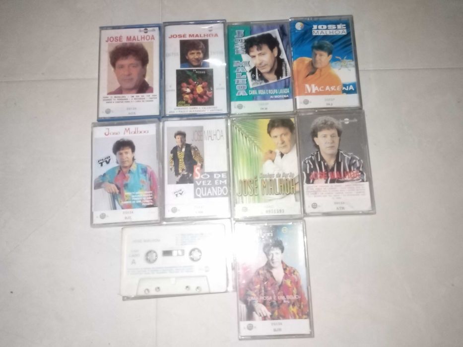 cassetes de musica Jose Malhoa, Luis Filipe Reis e outros