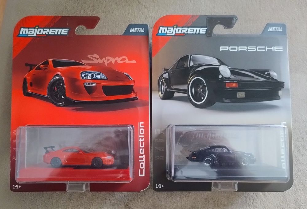 2×Majorette Collection Toyota  Porsche