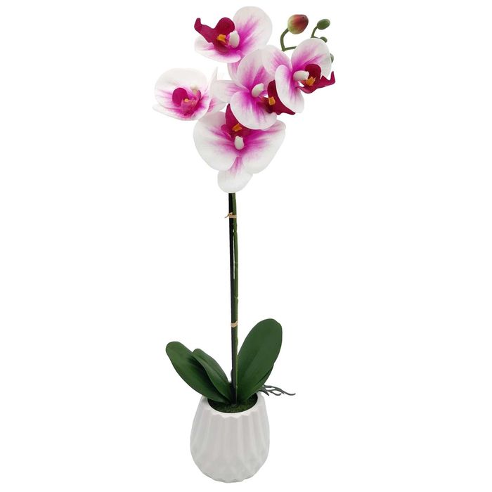 Storczyk w doniczce orchidea 50cm sztuczny storczyk biały róż wysoki