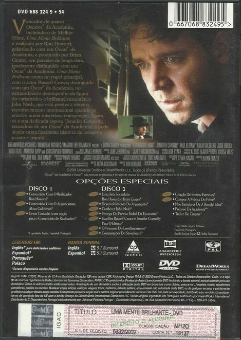 A Beautiful Mind (2-DVD Edition) (2001)64741246784003121