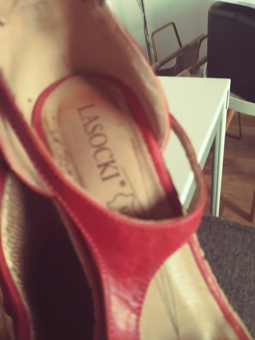 Sandaly 35 koturna lasocki czerwien