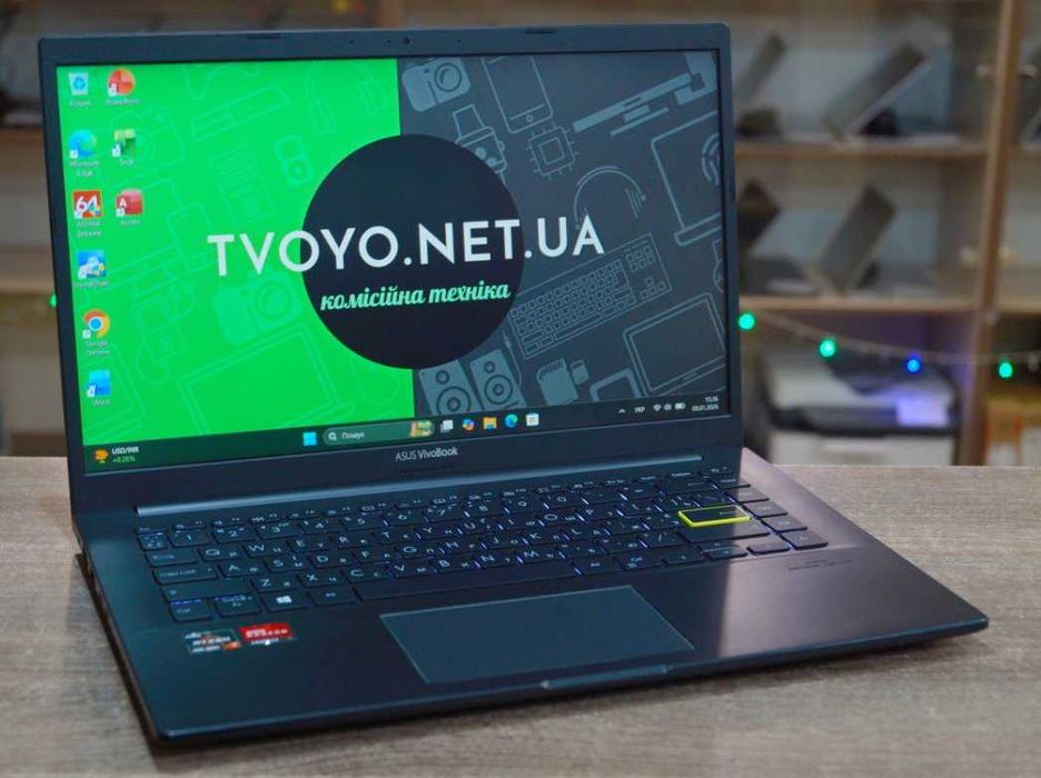 ГАРАНТІЯ Asus (FullHD IPS/Ryzen 7 4700U/RAM 8гб DDR4/SSD 512гб)TVOYO