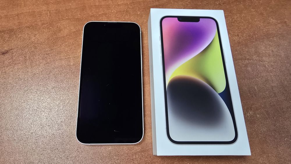 iPhone 14 128GB biały, stan bdb