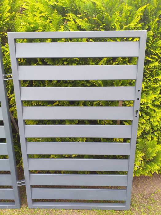 Nowa brama wjazdowa dwuskrzydłowa antracyt