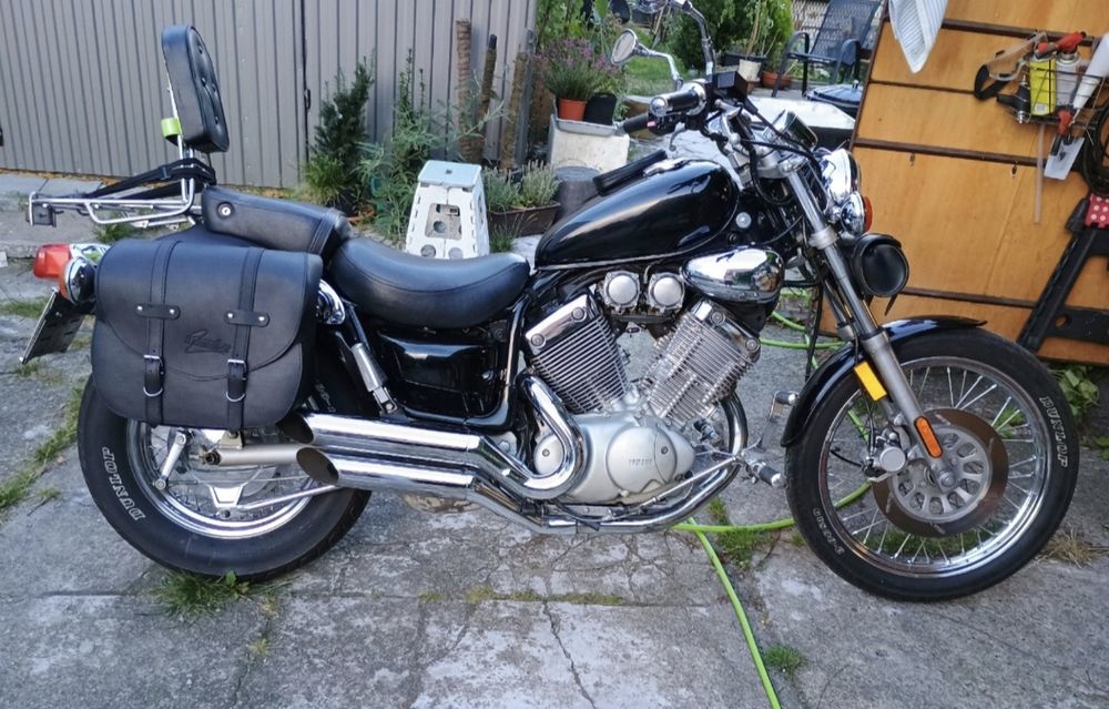 Sakwy Boczne Skórzane Chopper Shadow Virago 18L Star Vulcan Intruder