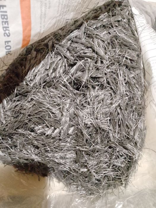 Фібра полімерна Poly Mesh, поліпропіленова фібра для бетону