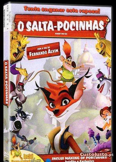 DVD O Salta Pocinhas Animated Film DUBBED in PORTUGUESE Renart