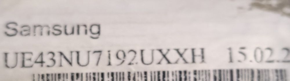 Samsung  EU43NU7192UXXH części