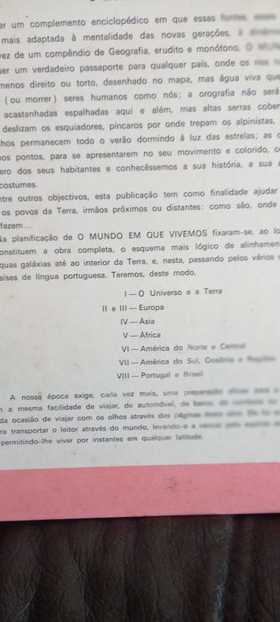 O mundo em que vivemos