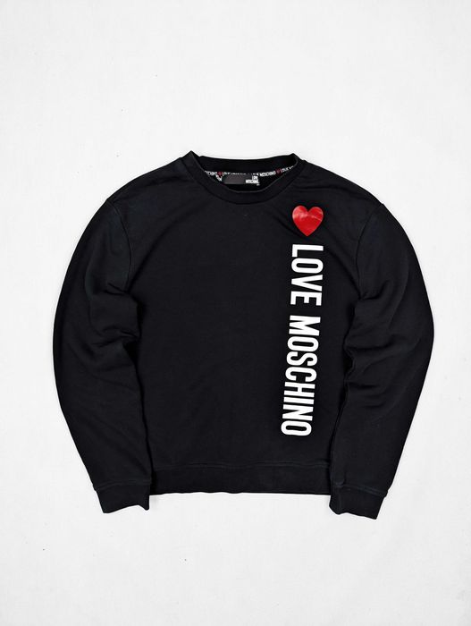 Love Moschino czarna bluza L logo