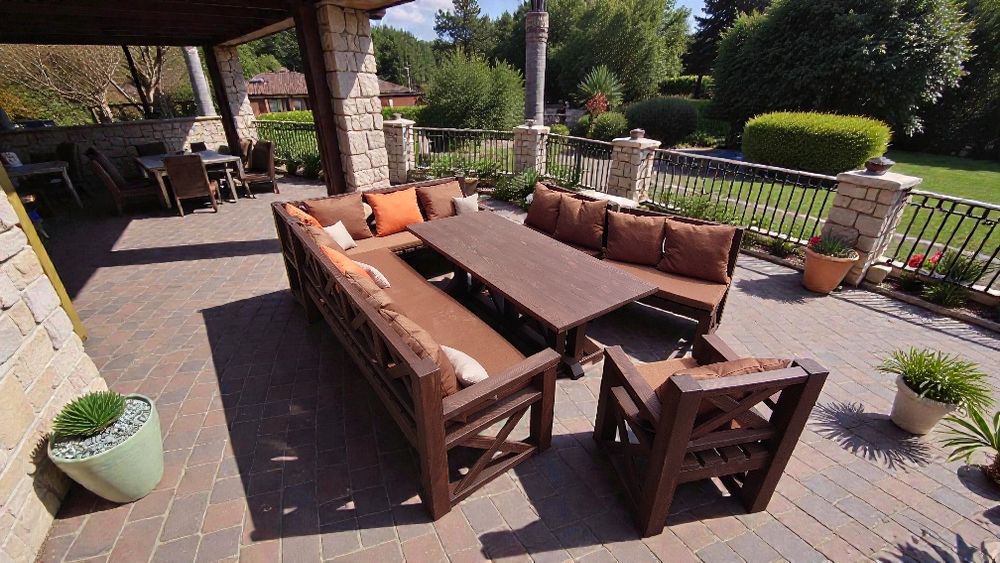 Ekskluzywne meble ogrodowe.Stół. Narożnik. Kanapa. Fotel. Ławka