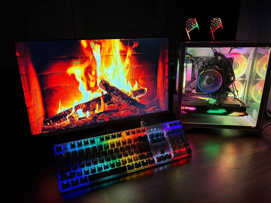 Потужний ігровий ПК+монітор+клавіатура Ryzen 7 5700X, RTX 3070 (8 GB)