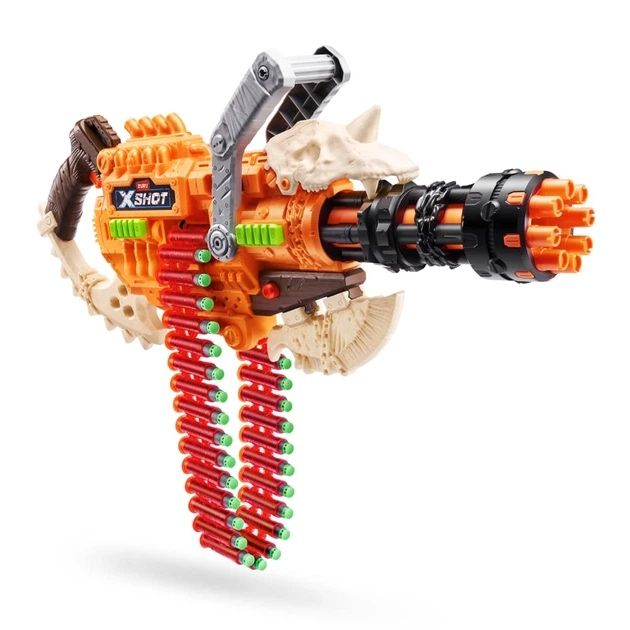 Бластер X-SHOT Insanity Mad Mega Barrel (36609) з круглим барабаном та набоями 72 шт.