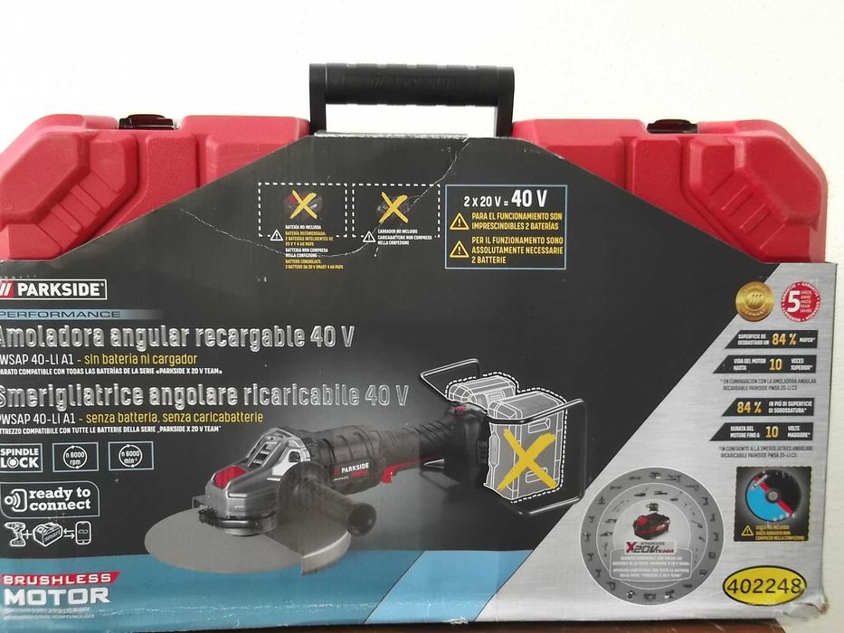 Rebarbadora sem fio, de 40 V