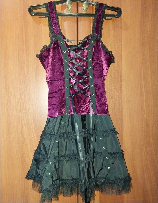 готична міні-сукня hell bunny