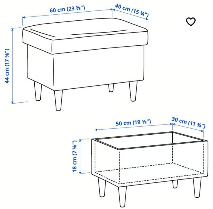 Fotel  z podnóżkiem Ikea