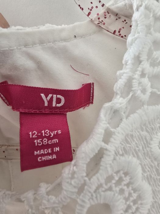 Biala sukienka YD 158cm