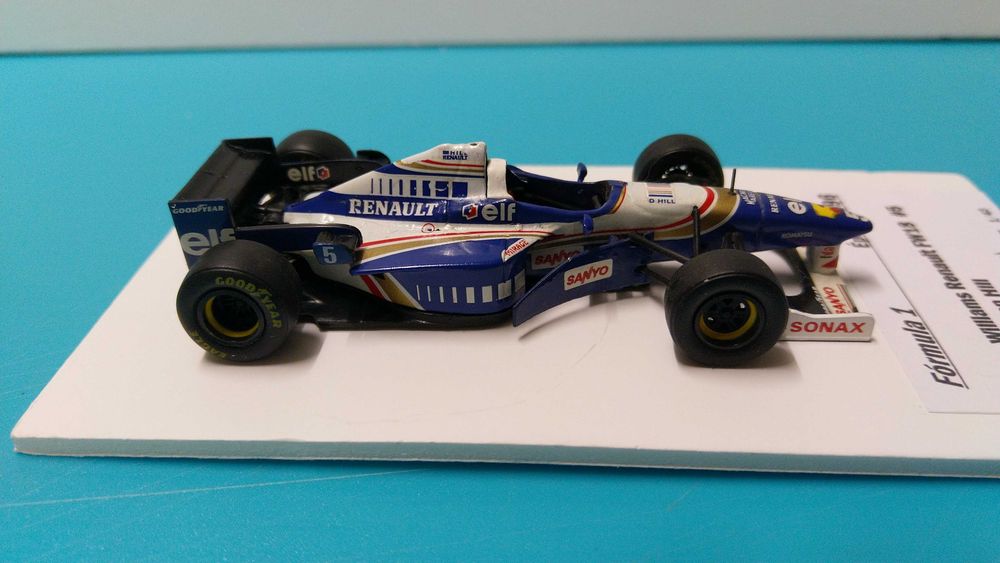 Williams Renault FW18 #5 D. Hill: Campeão Mundial Fórmula 1 1996 - Miniatura Onyx 1/43