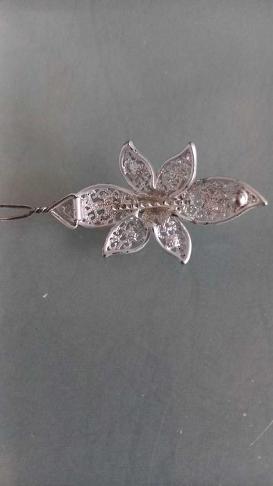 Spinka do włosów posrebrzana, darmowa wysyłka impost.