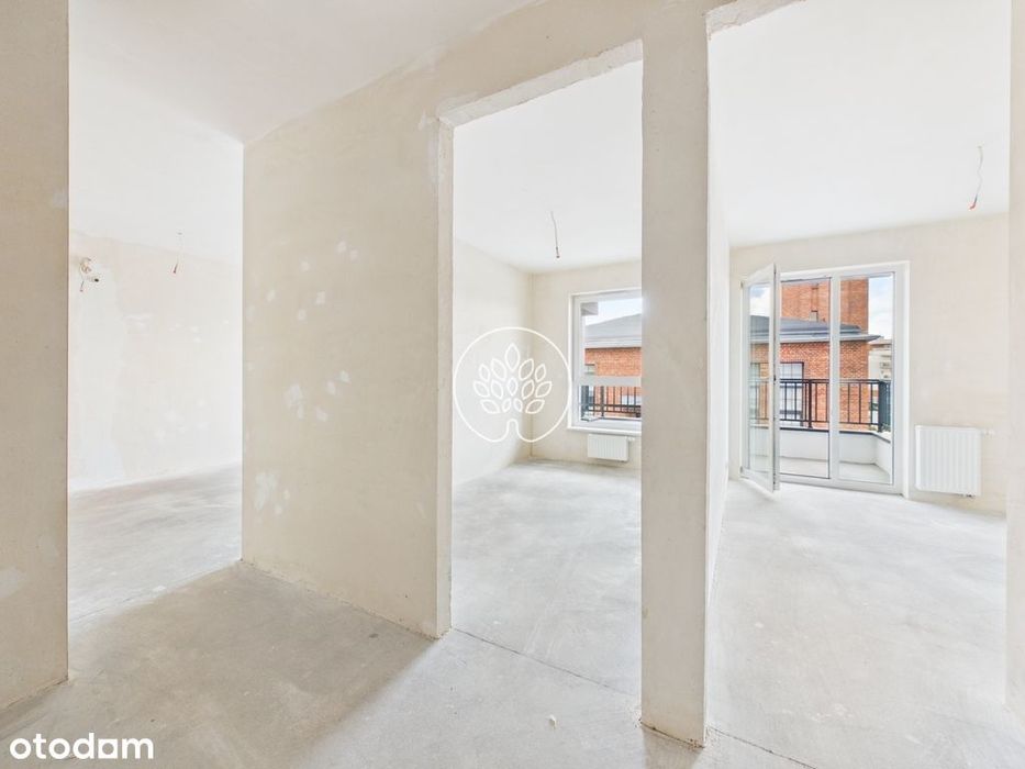Nowoczesne 3 pokoje, balkon, 53,45 m², nowe - Widok 2