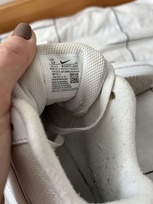Białe nike court bought mid 37.5 wyprzedaz obuwie sportowe unisex