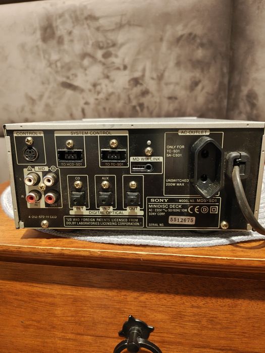 Sony mds-sd1 Minidisc md deck
