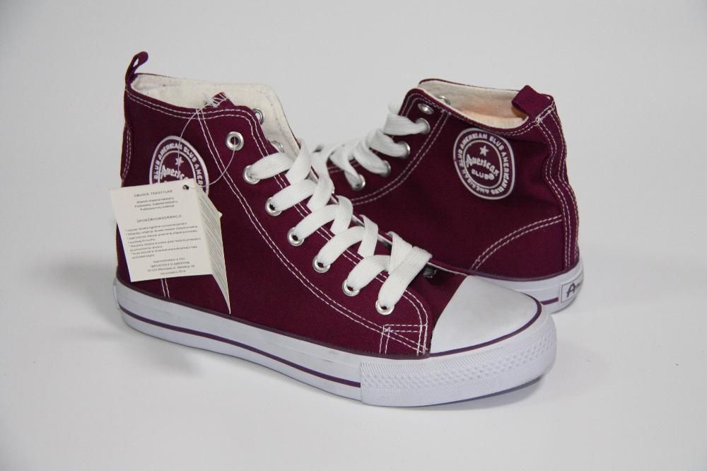 Trampki American club fioletowe rozmiar 38 i 39 nowe!!!