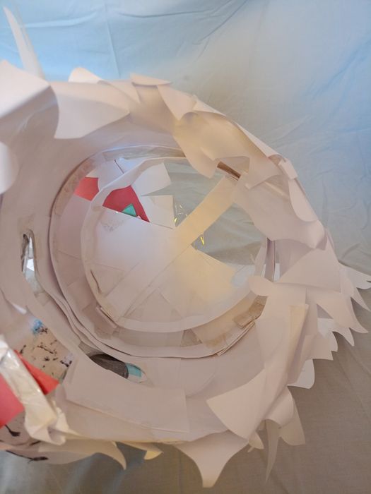 Papier furry head