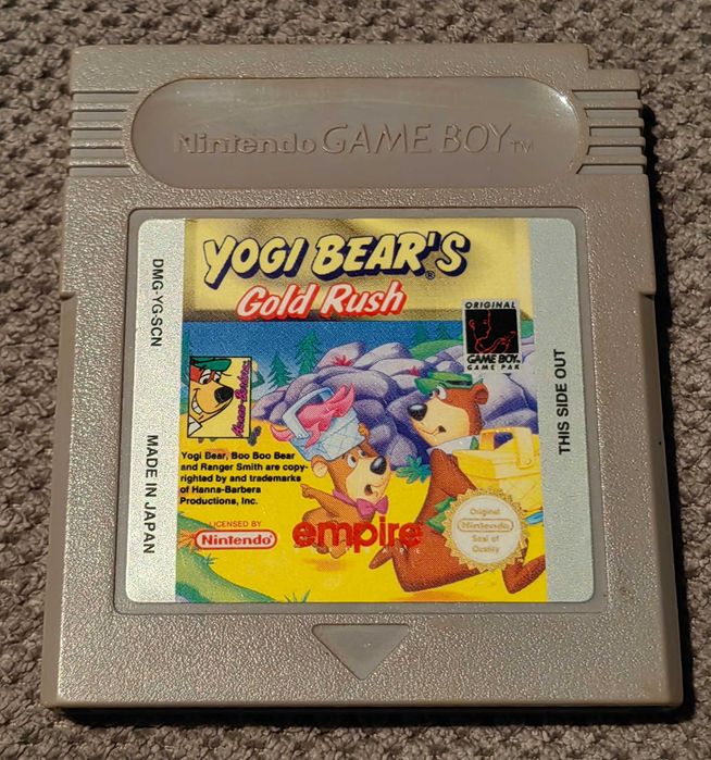 Yogi Bear's Gold Rush - unikatowa gra na Nintendo Game Boy, oryginalna