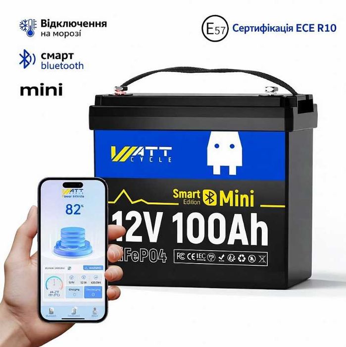 РІЗНІ | Акумулятор lifepo4 | аккумулятор 100 Ah 12V з БМС | BMS