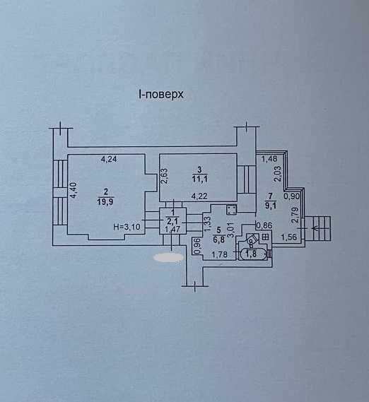 2-rooms apartment apartment by the address st. Kulikovo pole pl Oktyabrskoy revolyutsii pl (area 52 m²) - Atlanta.ua - photo 7