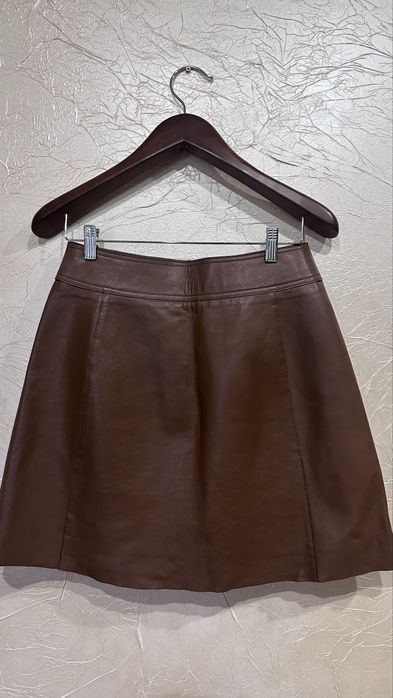 Шкіряна спідниця Massimo Dutti S