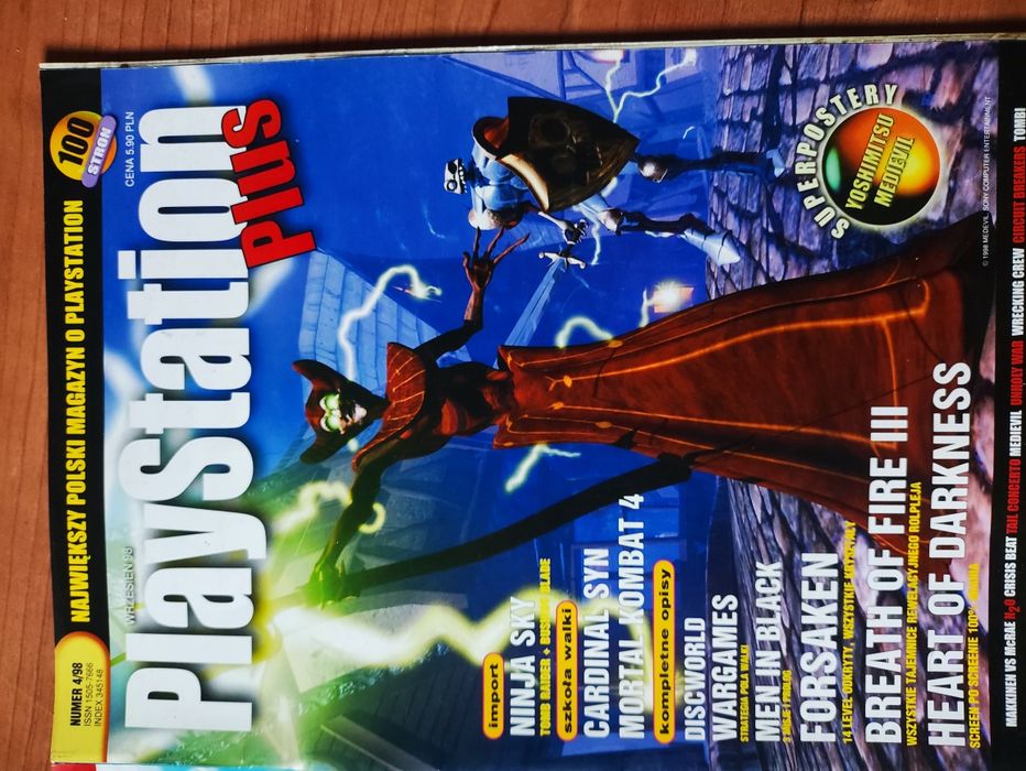 PSX Fan, PlayStation Plus, 4 szt 1998r